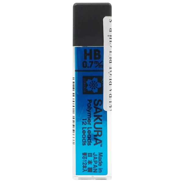 Ruột Chì HB 0.7 mm Polymer Leads Sakura HB-12 (12 Ngòi)