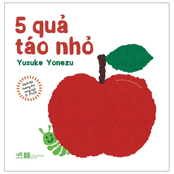 Sách Sách Lật Tương Tác Song Ngữ 0-3 Tuổi - 5 Quả Táo Nhỏ - Bìa Cứng - Song Hà