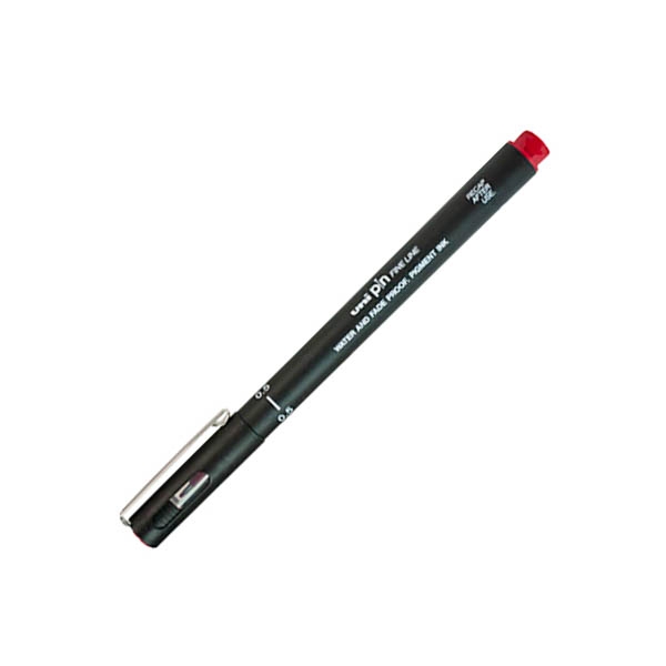 Bút Lông Kim Fine Line - UNI 05-200 - Mực Đỏ
