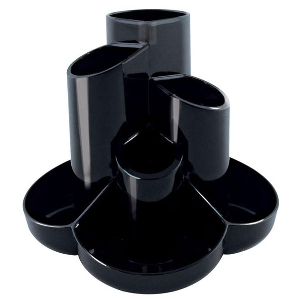 Cắm Bút Văn Phòng Hình Trụ Đa Năng Olife S-357E - Màu Đen