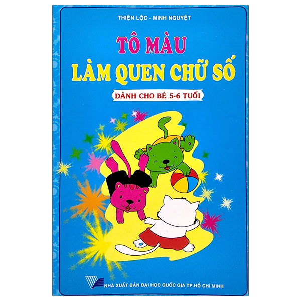 Sách Tô Màu Làm Quen Chữ Số - Dành Cho Bé 5-6 Tuổi (Tái Bản 2025) - Thiện Minh