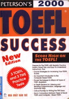 Toefl Success.pdf Sách Peterson's Toefl Success 2000 - FAHASA.COM