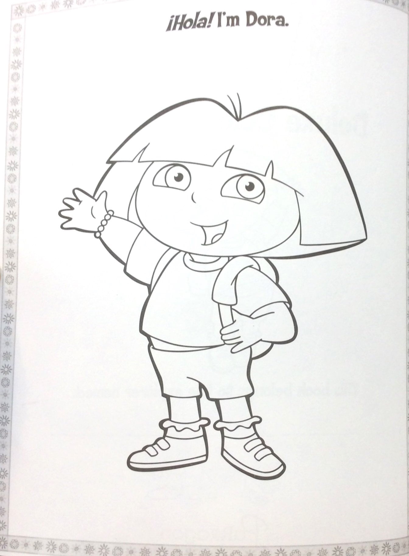 Buji Drawing Dora Buji Barbie Dora Deluxe Colouring Book, image size:1344x1824