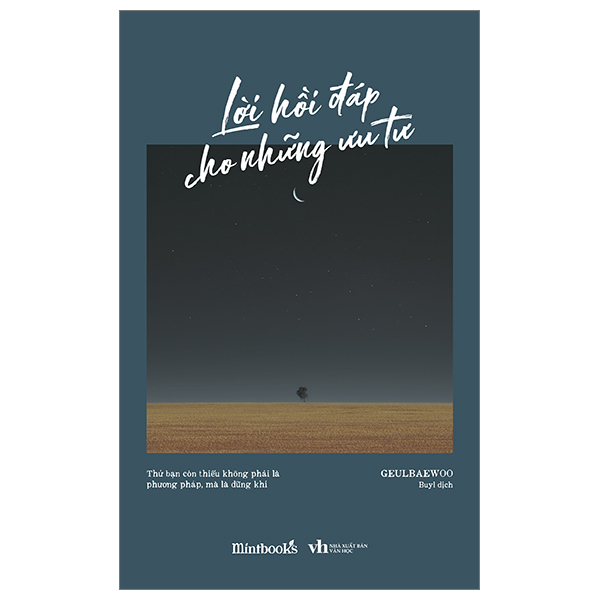 Sách [Sách Đồng Giá 40K] Lời Hồi Đáp Cho Những Ưu Tư - Geulbaewoo