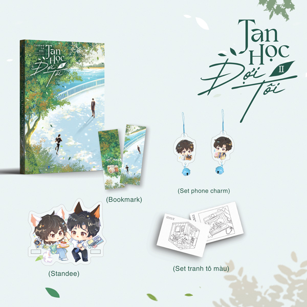 Tan Học Đợi Tôi - Tập 2 - Bản Đặc Biệt - Tặng Kèm Bookmark + Set 2 Tranh Lineart Tô Màu + Set Phone Charm + Standee