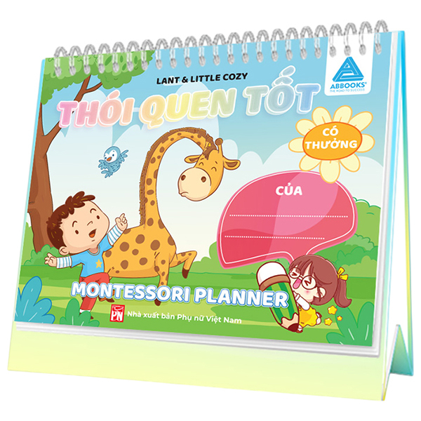 Sách Montessori Planner - Thói Quen Tốt Có Thưởng - Lant