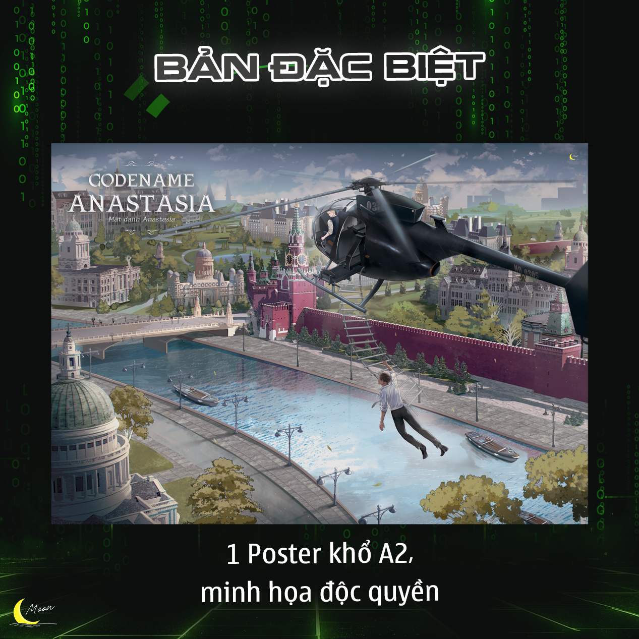 Quà Tặng Poster A2 - Codename Anastasia - Mật Danh Anastasia - Tập 1 - Bản Đặc Biệt - Bìa Cứng