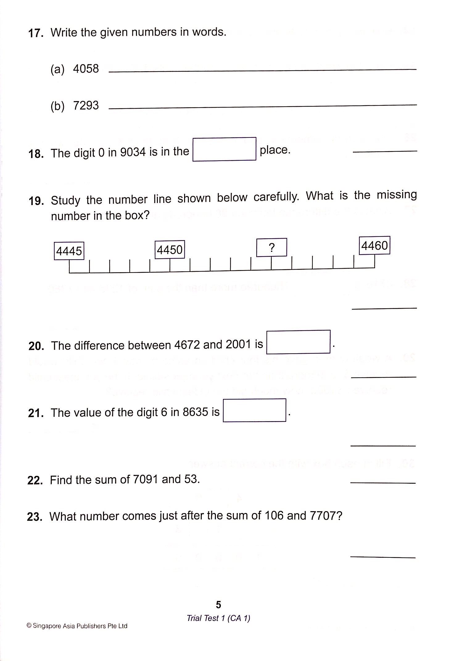 Proficiency Tests Mathematics Casa 3 - FAHASA.COM