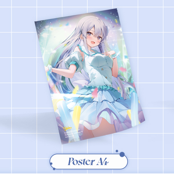 Quà Tặng Poster A4 - Vợ Trong Game Của Tôi Là Idol Nổi Tiếng Ngoài Đời - Tập 3 - Bản Đặc Biệt