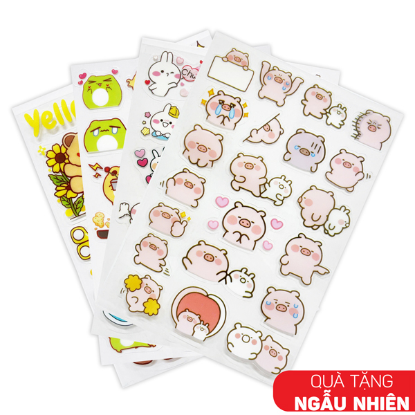 Quà Tặng 01 Tấm Sticker Pet Cho Bình Nước Từ 100.000 (Ngẫu Nhiên)