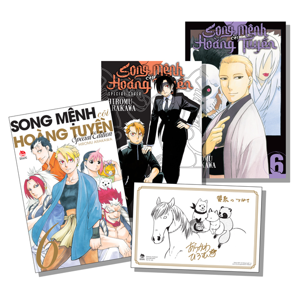 Combo Manga - Song Mệnh Cõi Hoàng Tuyền - Tập 6 - Bản Thường + Bản Đặc Biệt (Bộ 2 Cuốn) - Tặng Kèm Special Cover PVC + Special Booklet + Postcard Kèm Chữ Kí Tác Giả
