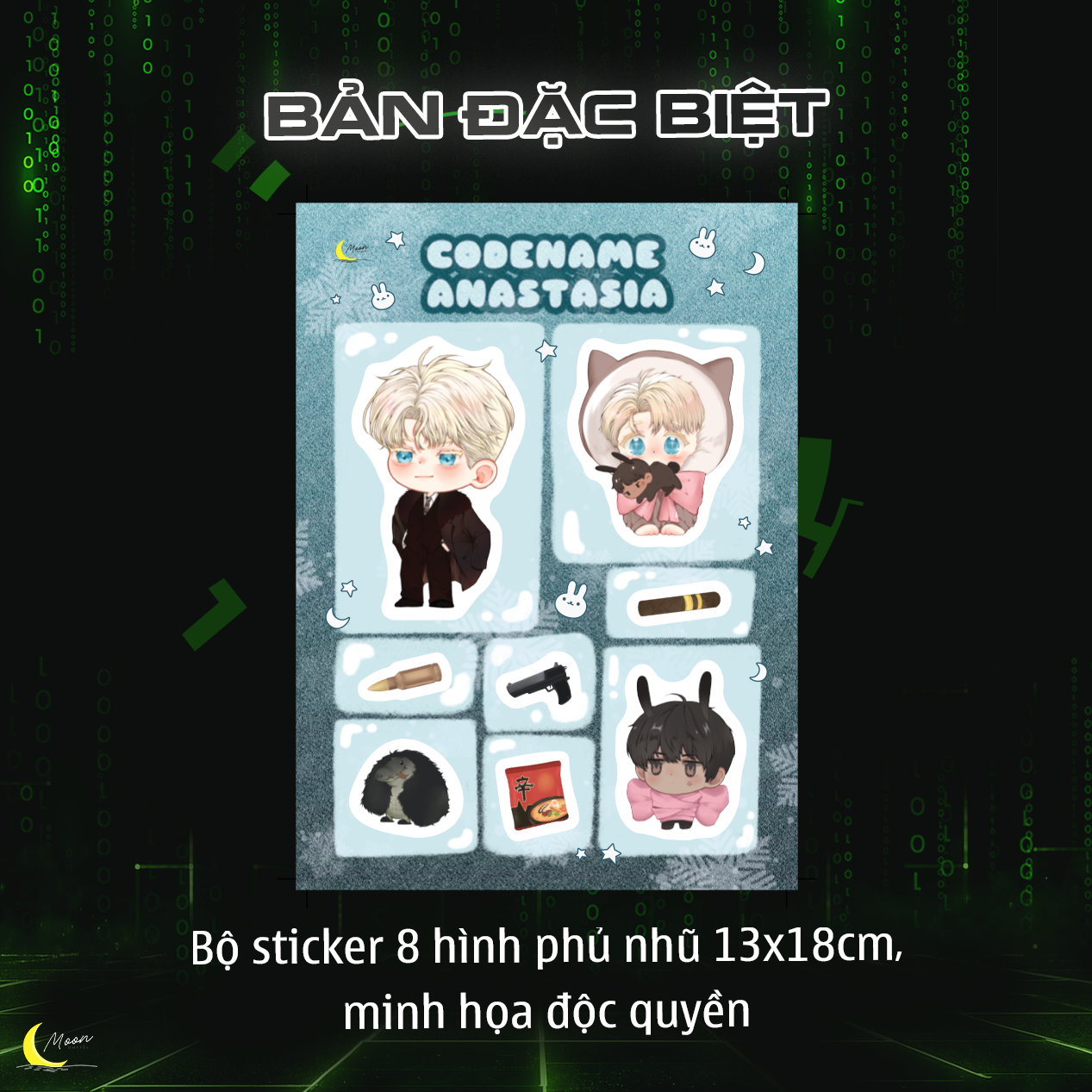 Quà Tặng Sticker - Codename Anastasia - Mật Danh Anastasia - Tập 1 - Bản Đặc Biệt - Bìa Cứng