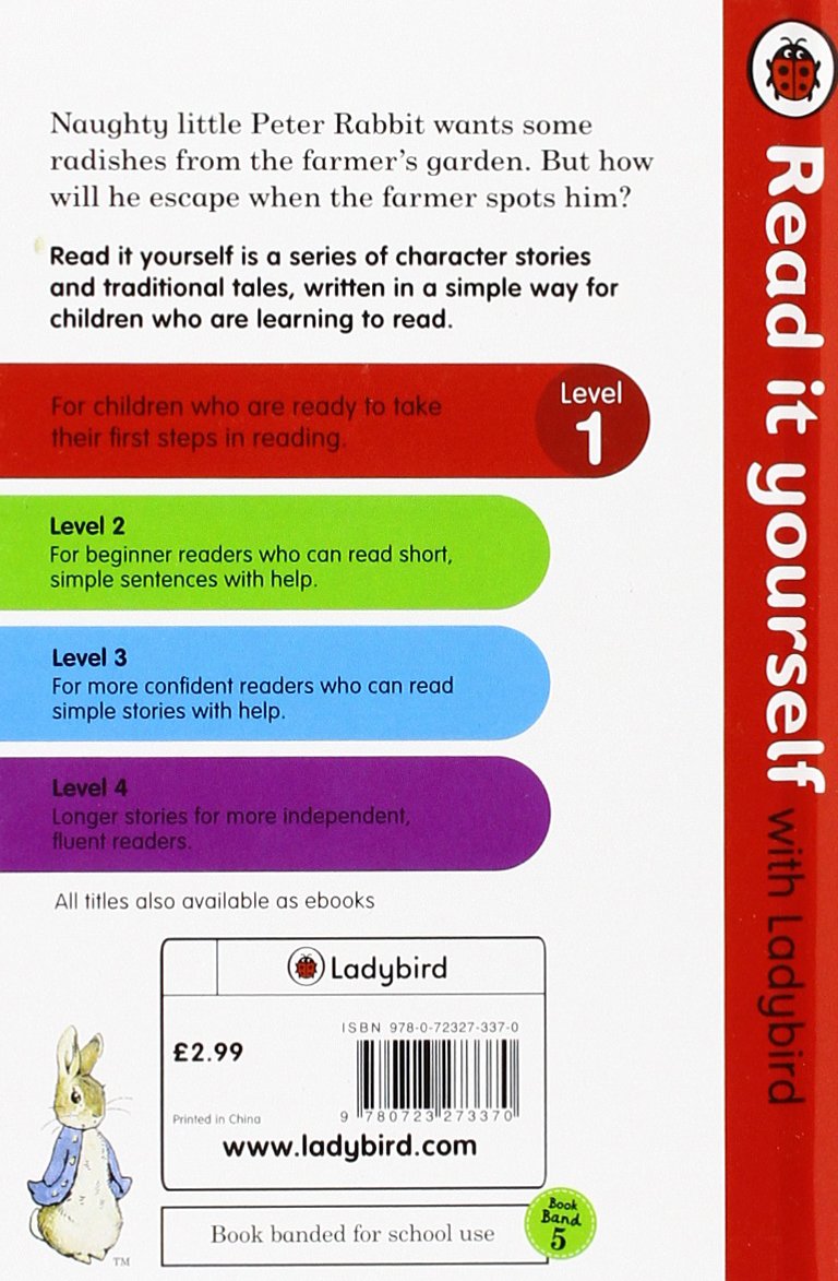 Peter Rabit Reading The Tale Of Peter Rabbit - Read It Yourself With Ladybird: Level 1 ...