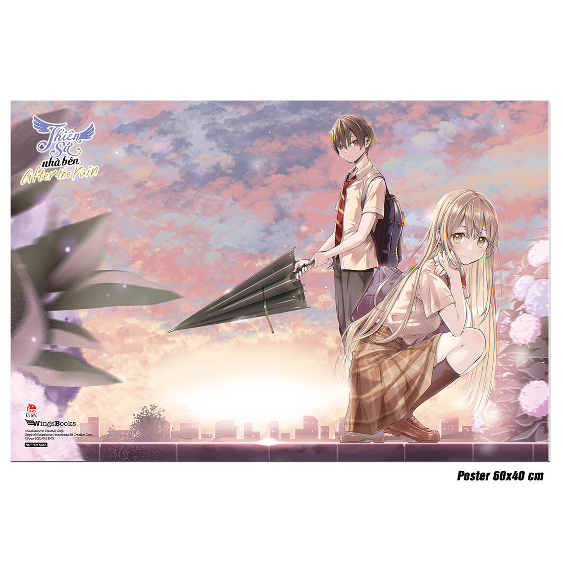 Quà Tặng Poster - Combo [Manga] Thiên Sứ Nhà Bên - After The Rain: Tập 1 + Tập 2 (Bộ 2 Tập)