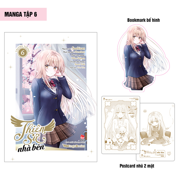 [Manga] Thiên Sứ Nhà Bên - Tập 6 - Tặng Kèm Bookmark Bế Hình + Postcard Nhũ 2 Mặt