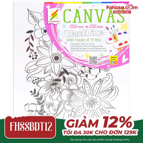 Bảng Tranh Vẽ Tô Màu Canvas BlackLine Colormate - Mẫu 2
