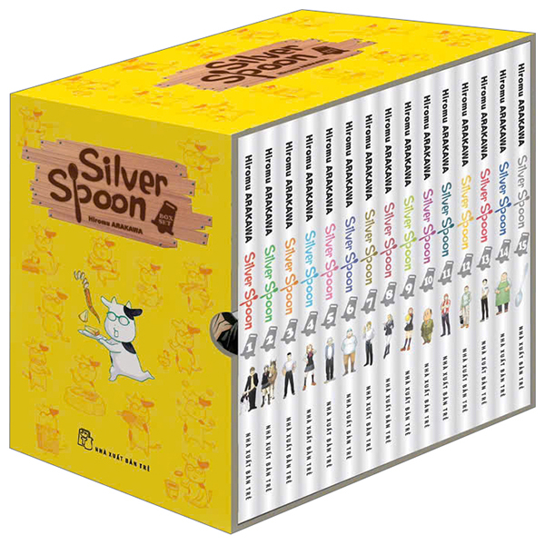 Boxset Manga - Silver Spoon: Tập 1 - 15 (Hộp 15 Cuốn) - Tặng Kèm Shikishi Có In Chữ Viết Độc Quyền Của Tác Giả Dành Cho Độc Giả Việt Nam