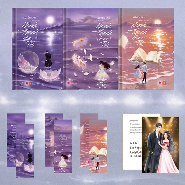 Bộ Sách Khanh Khanh Của Tôi - Tập 1 + Tập 2 + Tập 3 (Bộ 3 Tập) - Tặng Kèm 3 Bookmark Chữ Nhật Bồi Cứng + 1 Postcard In Lời Nhắn, Chữ Ký Tác Giả Bồi Cứng