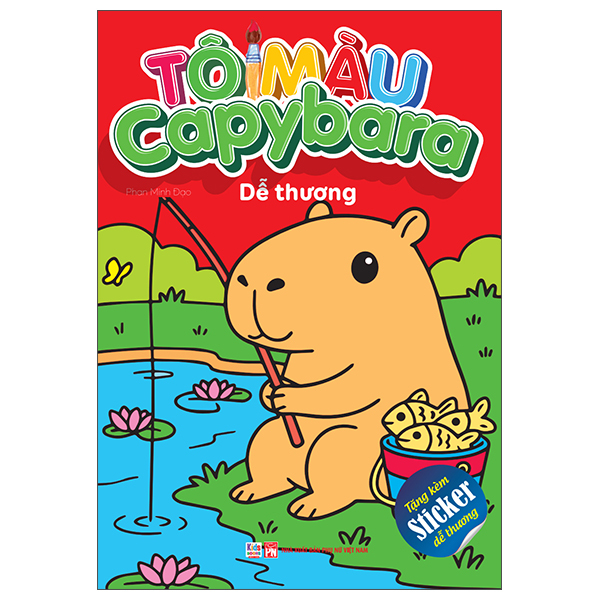 Sách Tô Màu Capybara - Dễ Thương - Tô Minh