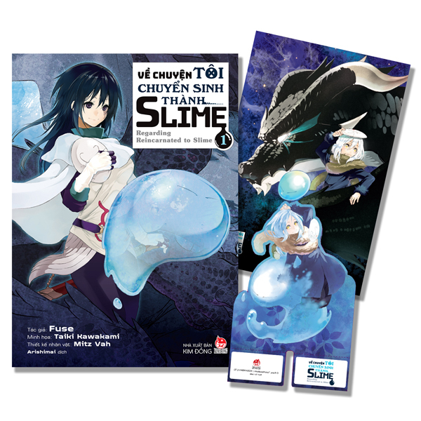 [Manga] Về Chuyện Tôi Chuyển Sinh Thành Slime - Regarding Reincarnated To Slime - Tập 1 - Tặng Kèm Standee PVC + Poster