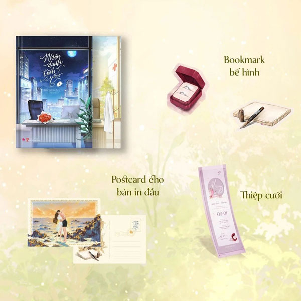 Bộ Sách Nhân Danh Tình Yêu - Tập 1 + Tập 2 (Bộ 2 Tập) - Tặng Kèm Bookmark Bút Máy Bế Hình + Bookmark Hộp Nhẫn Bế Hình + Thiệp Cưới  
