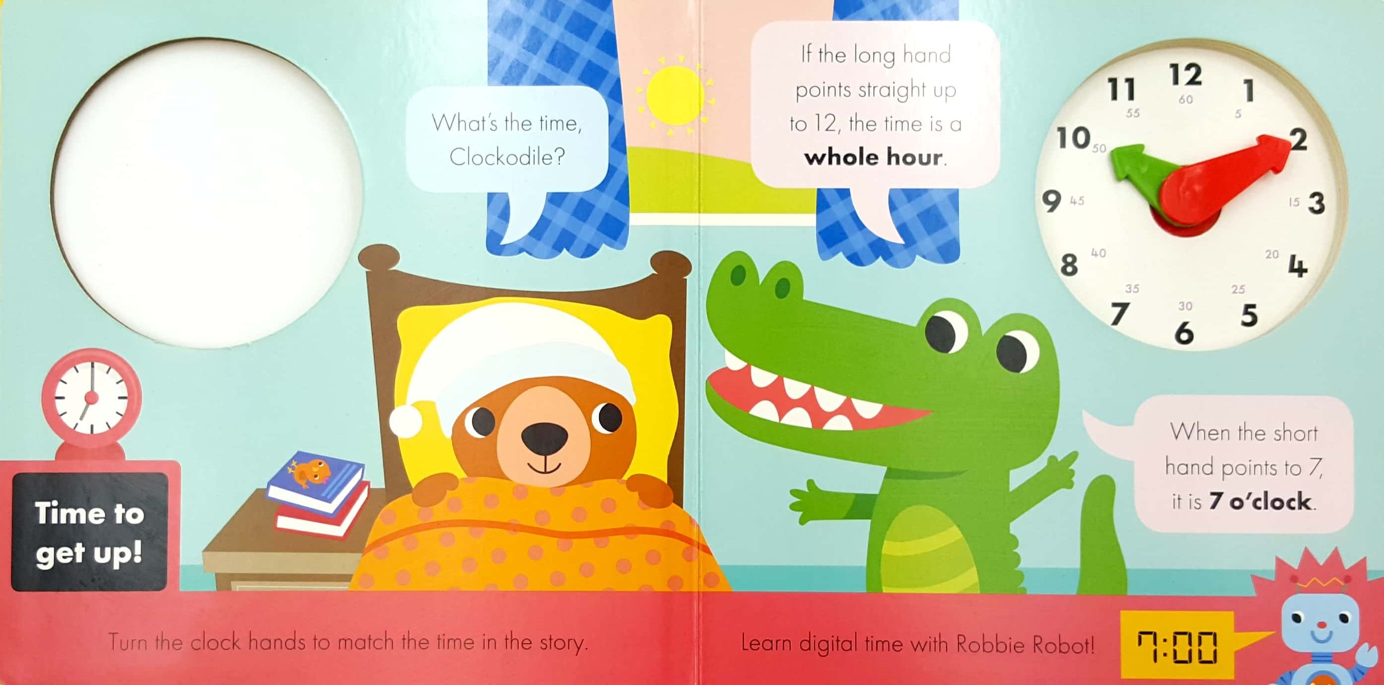 What's the Time, Clockodile? : A Clickety-Clackety Clock Book! - FAHASA.COM