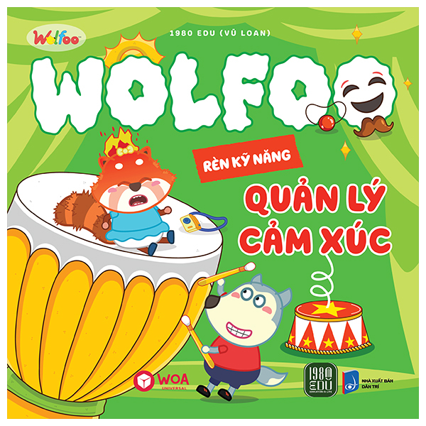 Sách Wolfoo Rèn Kỹ Năng - Quản Lý Cảm Xúc - 1980Edu