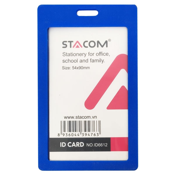 Bảng Tên Nhựa Stacom ID6612 - Màu Xanh Dương