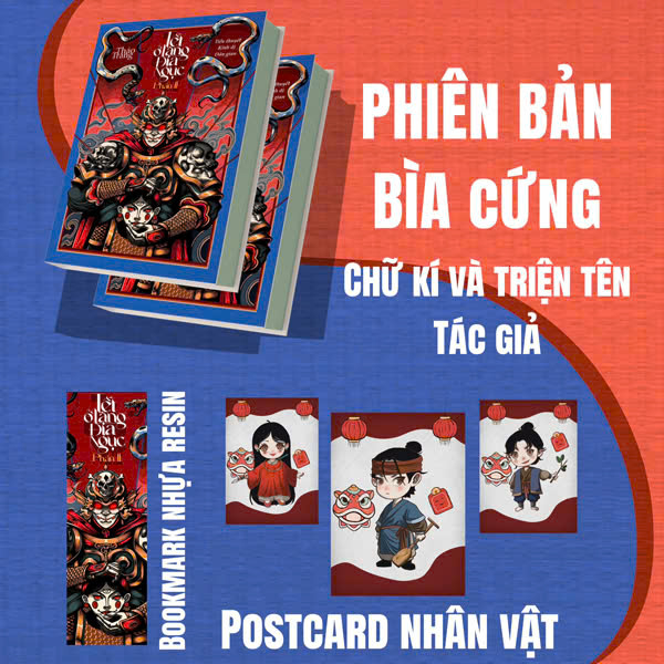 Tết Ở Làng Địa Ngục - Tập 2 - U Hồn Tượng Đất - Bìa Cứng - Tặng Kèm Chữ Ký Tác Giả + Bookmark + Set 3 Postcard Nhân Vật