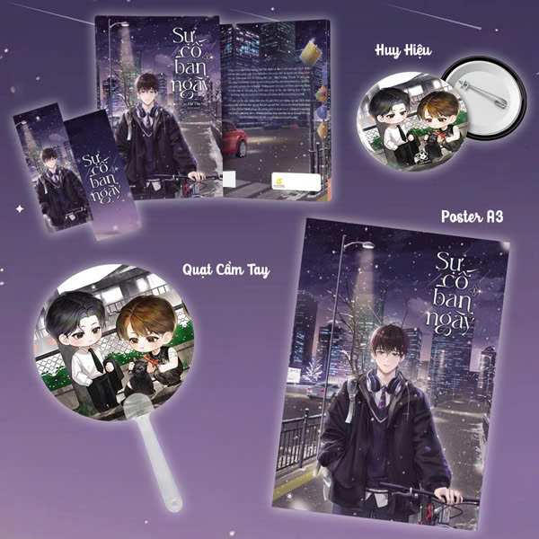 Sự Cố Ban Ngày - Tập 1 - Bản Đặc Biệt - Tặng Kèm Bookmark + Poster A3 + Huy Hiệu + Quạt Tròn