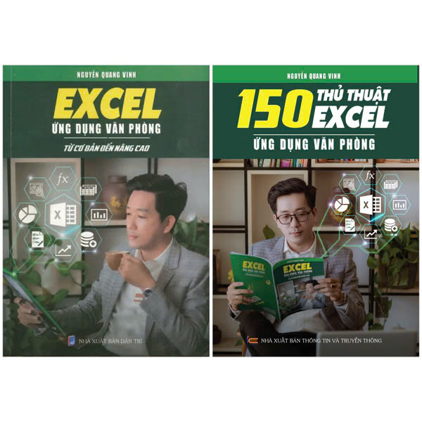 Combo Sách Excel Ứng Dụng Văn Phòng + 150 Thủ Thuật Excel (Bộ 2 Cuốn)