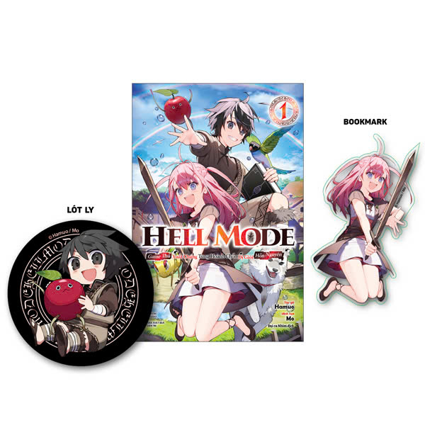 Bộ [Light Novel] Hell Mode - Game Thủ Xuất Chúng Tung Hoành Chốn Dị Giới Hỗn Nguyên - Tập 1 - Tặng Kèm Bookmark + Lót Ly