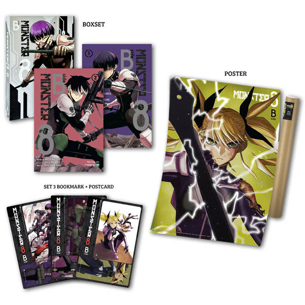 Truyện Tranh Boxset MONSTER #8 - B Side - Tập 1 + Tập 2 (Hộp 2 Tập) - Bản � - Andro Donovan