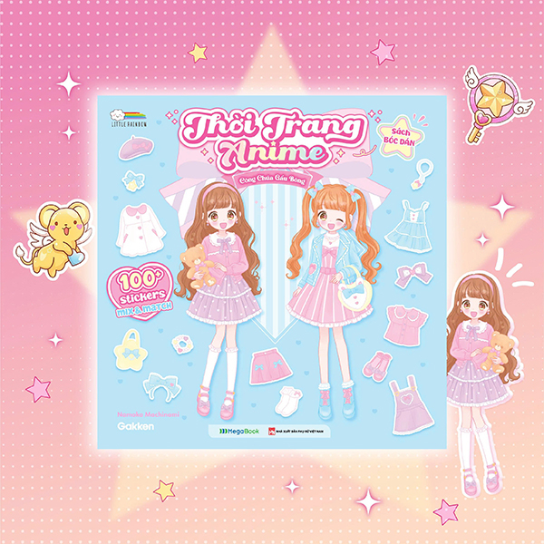 Sách Sách Bóc Dán - Thời Trang Anime - Công Chúa Gấu Bông - T.Hờ