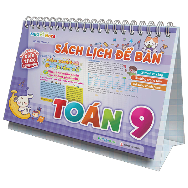 Sách Sách Lịch Để Bàn - Tra Cứu Nhanh Kiến Thức Hàng Ngày - Toán 9 - Lý Nhân