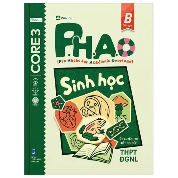 Sách P.H.A.O - Pro Hacks For Academic Overload - Sinh Học - Ôn Luyện Thi Tốt Ng - WinEdu