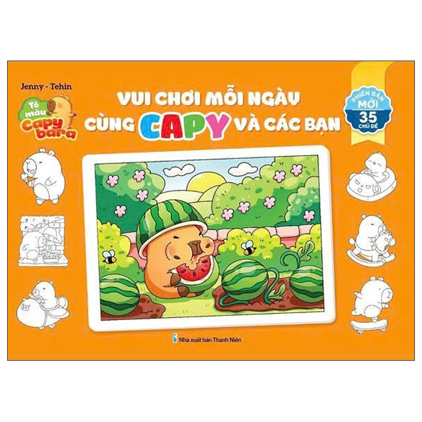 Tô Màu Capybara - Vui Chơi Mỗi Ngày Cùng Capy Và Các Bạn