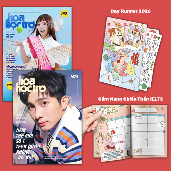 Hoa Học Trò - Số 1473 - H2Tết Bính Ngọ 2026 - Nô Nức Điểm Hẹn Mùa Xuân Tại Trường Học Gen Z - Tặng Kèm Phụ Kiện Day Runner 2026 + Cẩm Nang Chiến Thần IELTS