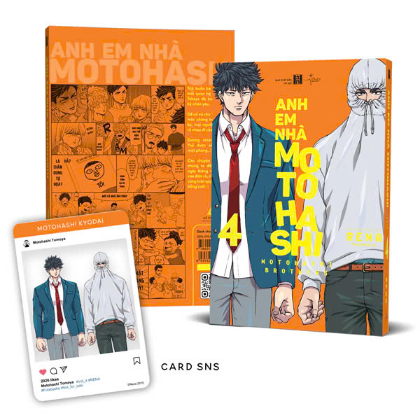 Truyện Tranh Anh Em Nhà Motohashi - Tập 4 - Tặng Kèm SNS Card - Rena