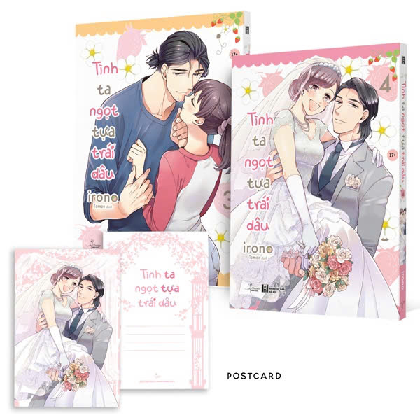 Bộ Manga - Tình Ta Ngọt Tựa Trái Dâu - Tập 3 + Tập 4 (Bộ 2 Tập) - Tặng Kèm Postcard