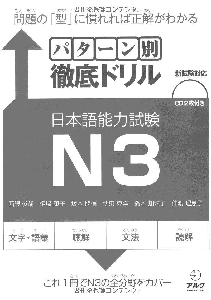 N3 Pattern パターン別徹底ドリル 日本語能力試験 N3 - Pattern - Betsu Tettei Drill - FAHASA.COM