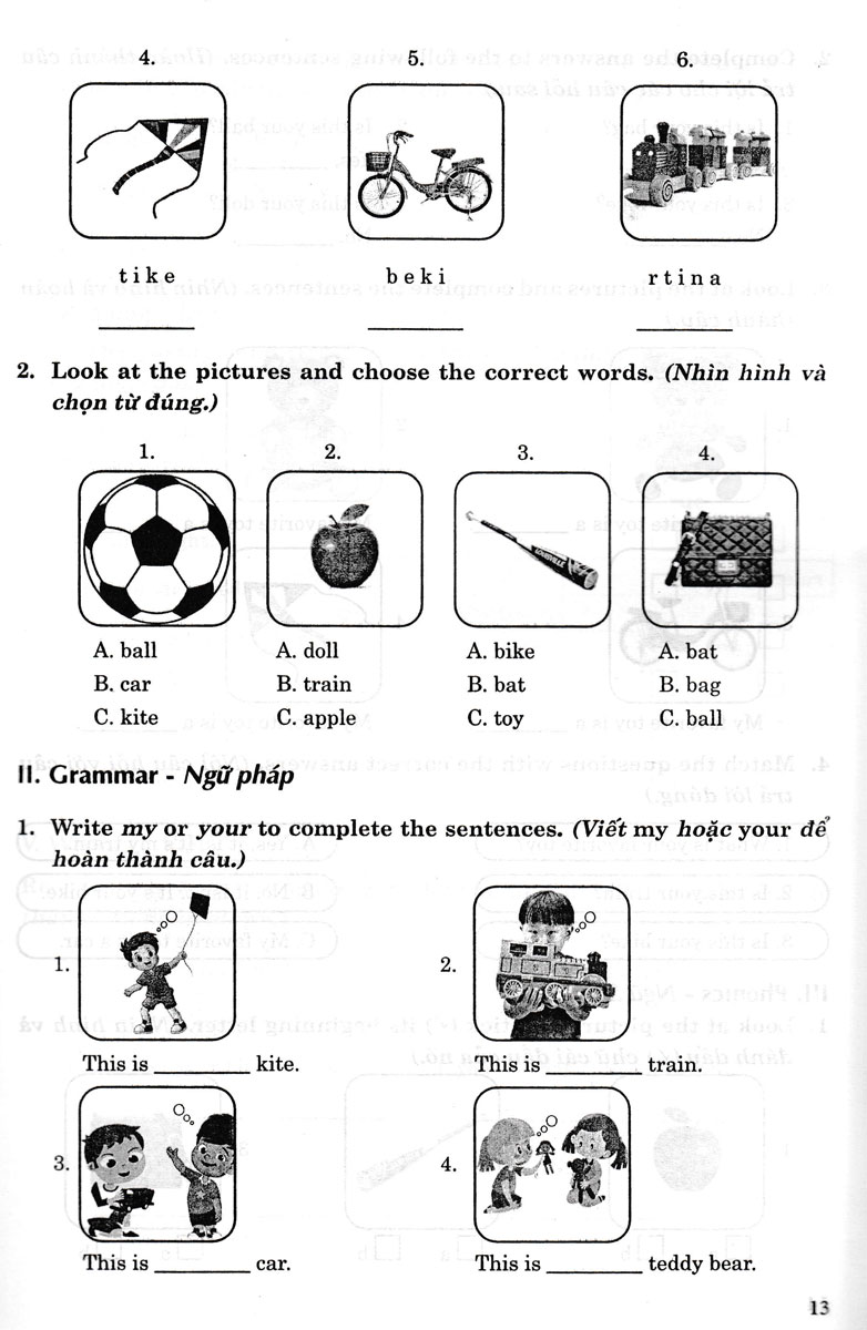 GIẢI BÀI TẬP FAMILY AND FRIENDS 3 WORKBOOK