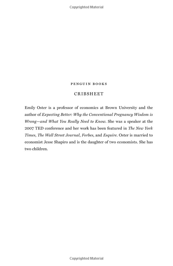 Cribsheet: A Data-Driven Guide To Better, More Relaxed Parenting