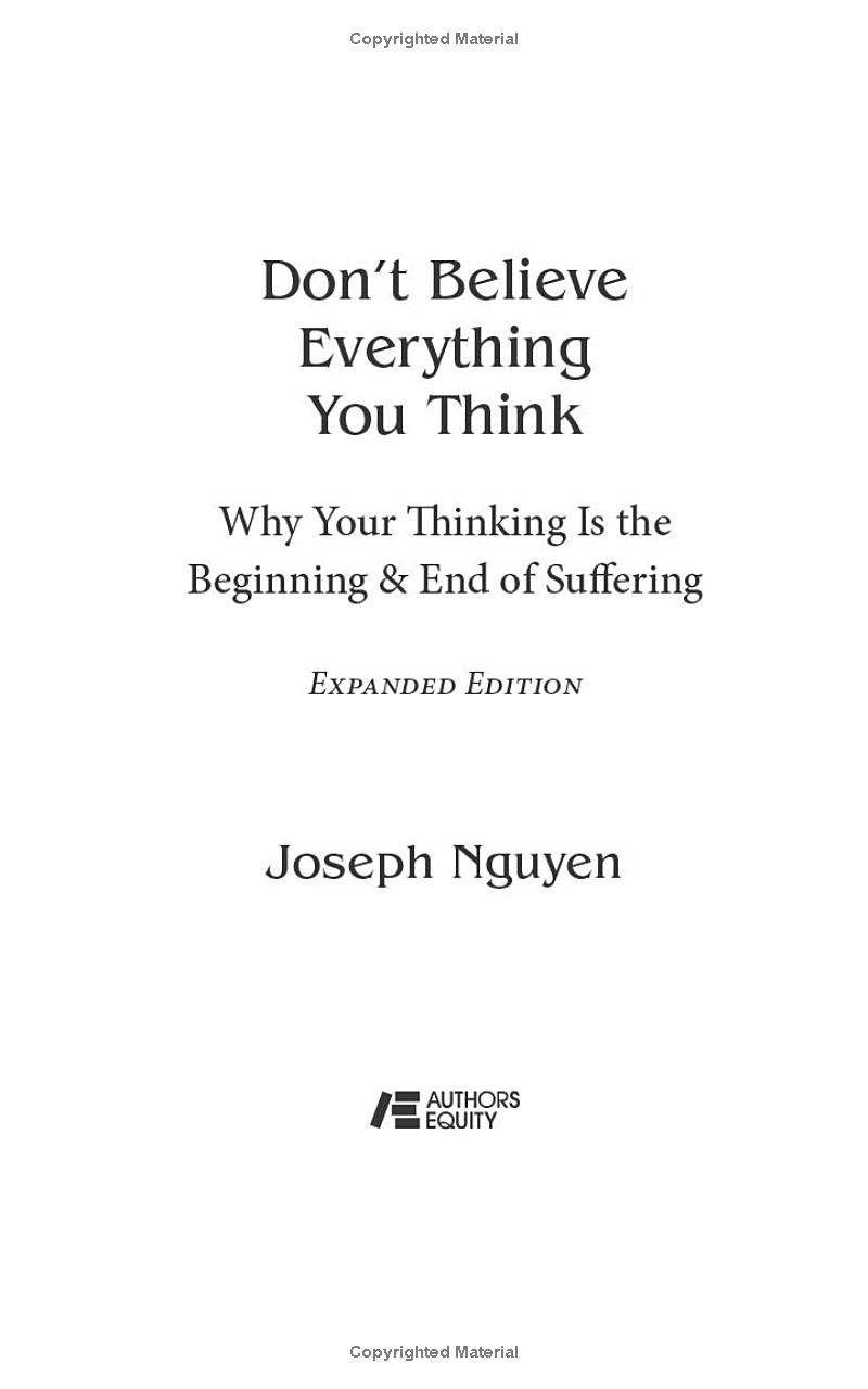 Don't Believe Everything You Think (Expanded Edition)