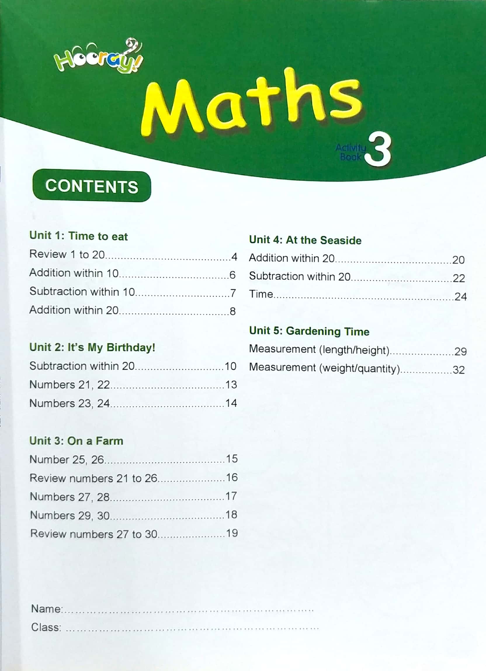 Hooray Math Sách Hooray Math - Để Con Không Còn Sợ Toán (Activity Book 3) - FAHASA.COM