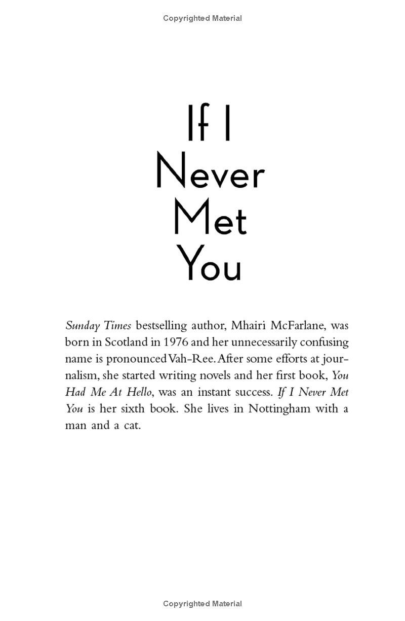 If I Never Met You - FAHASA.COM