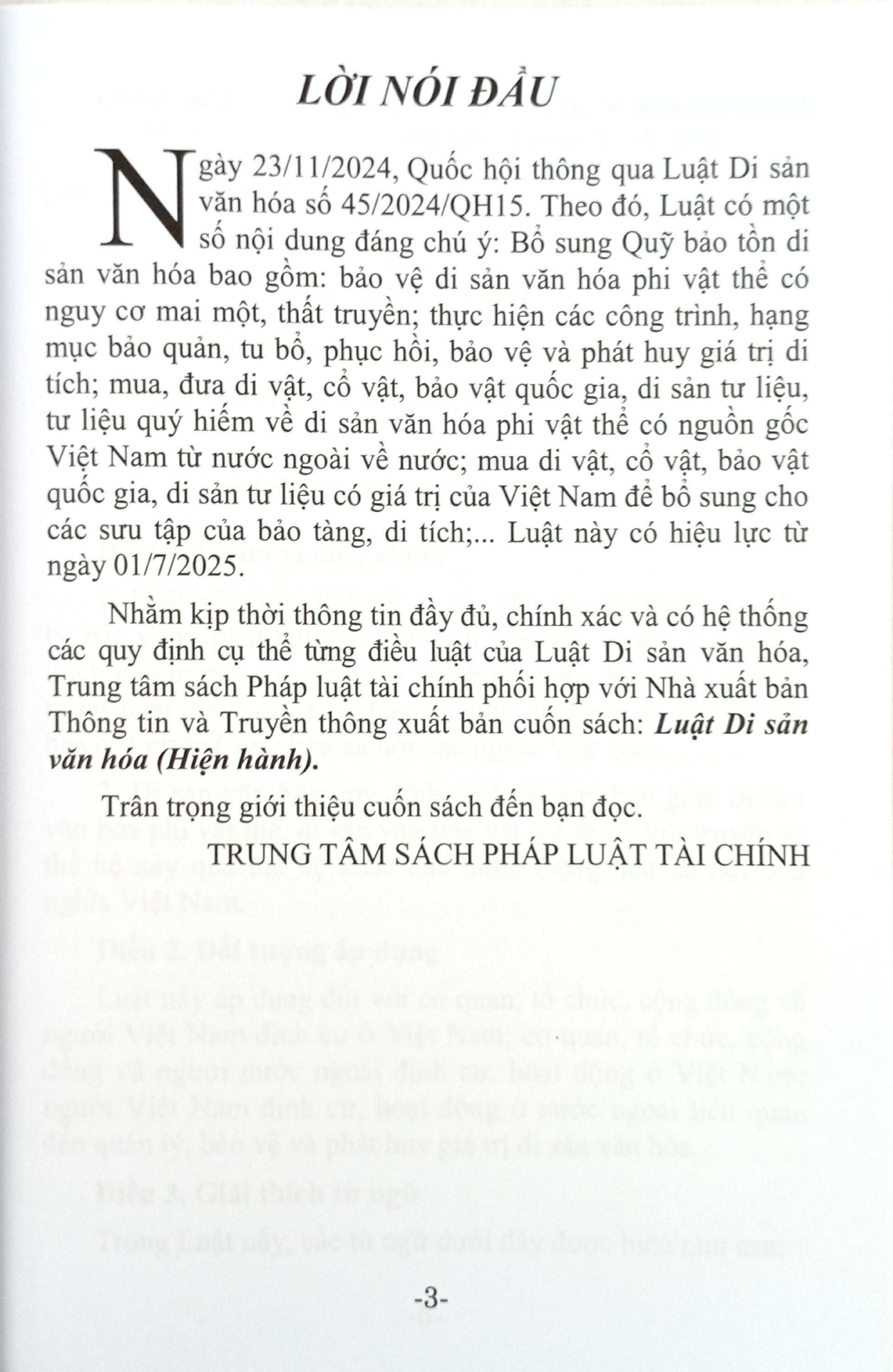Luật Di Sản Văn Hoá Hiện Hành  PDF