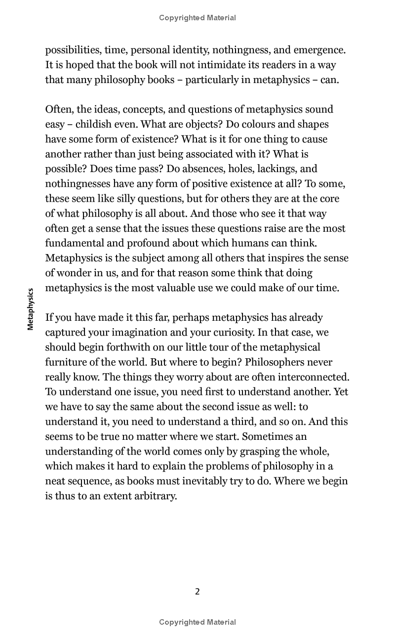 Metaphysics A Short Introduction Metaphysics - A Very Short Introduction - FAHASA.COM