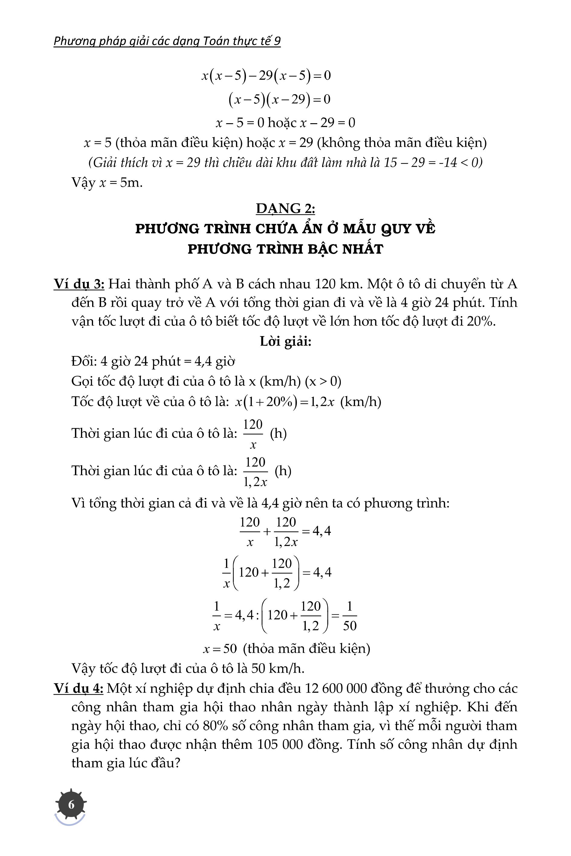 Phương Pháp Giải Các Dạng Toán Thực Tế 9 PDF Phương Pháp Giải Các Dạng Toán Thực Tế 9 PDF