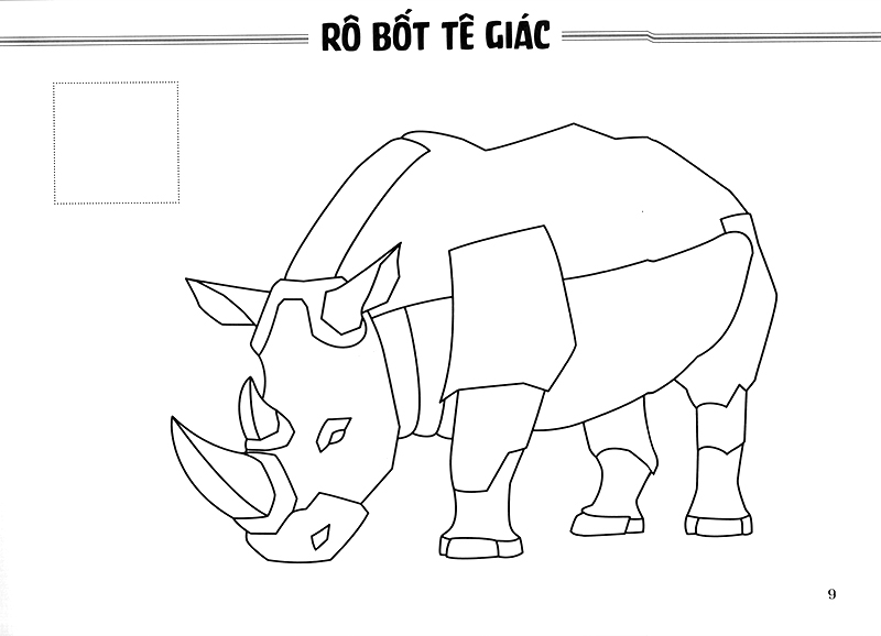 Sách Sách Tô Màu - Thế Giới Rô Bốt Và Xe Cộ Rô Bốt Thú (Tái Bản 20 ...